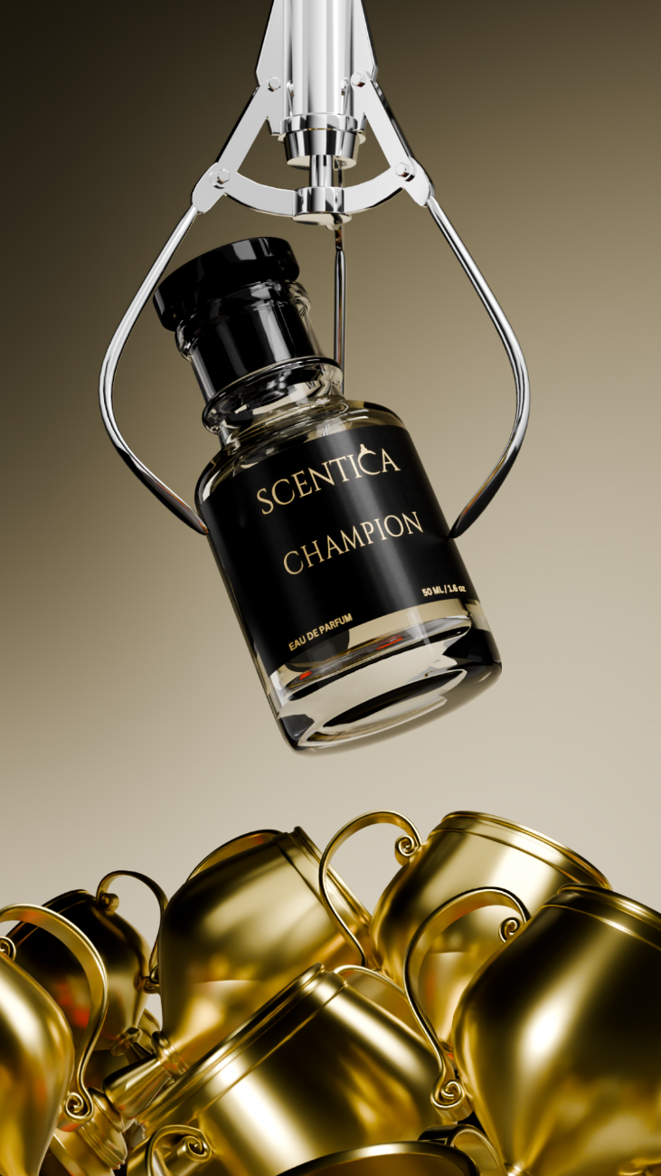Champion by Scentica smoky oud and incense perfume