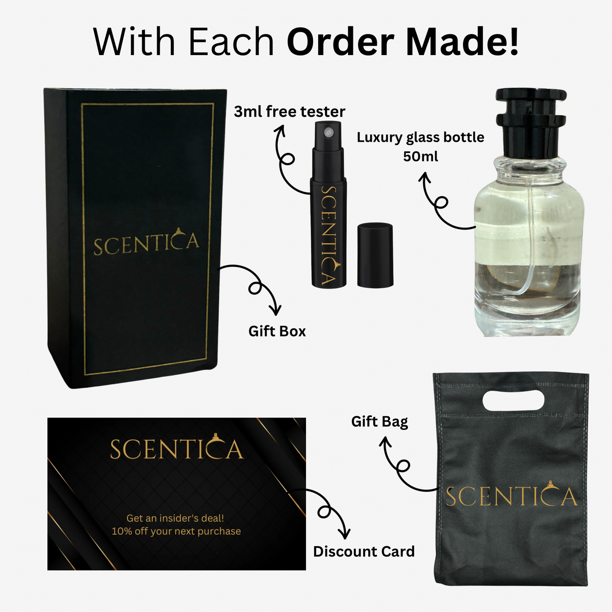 Scentica perfume With Each Order Made